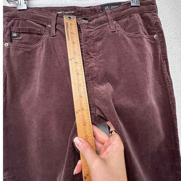 Adriano Goldschmied Prima Corduroy Cigarette Jeans Brown Women 29 - Picture 14 of 15